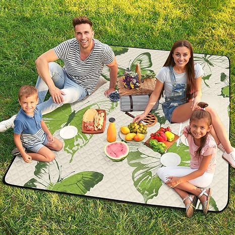 🧺 Waterproof Picnic Blanket 🌿 | Foldable Outdoor Mat ✨ | Beach & Camping Essential ☀️