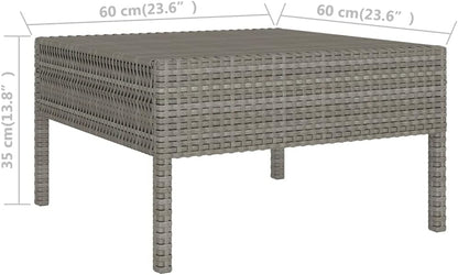 🌿 Outdoor Patio Furniture Set – Cushioned Rattan Sofa Lounge 🪑✨