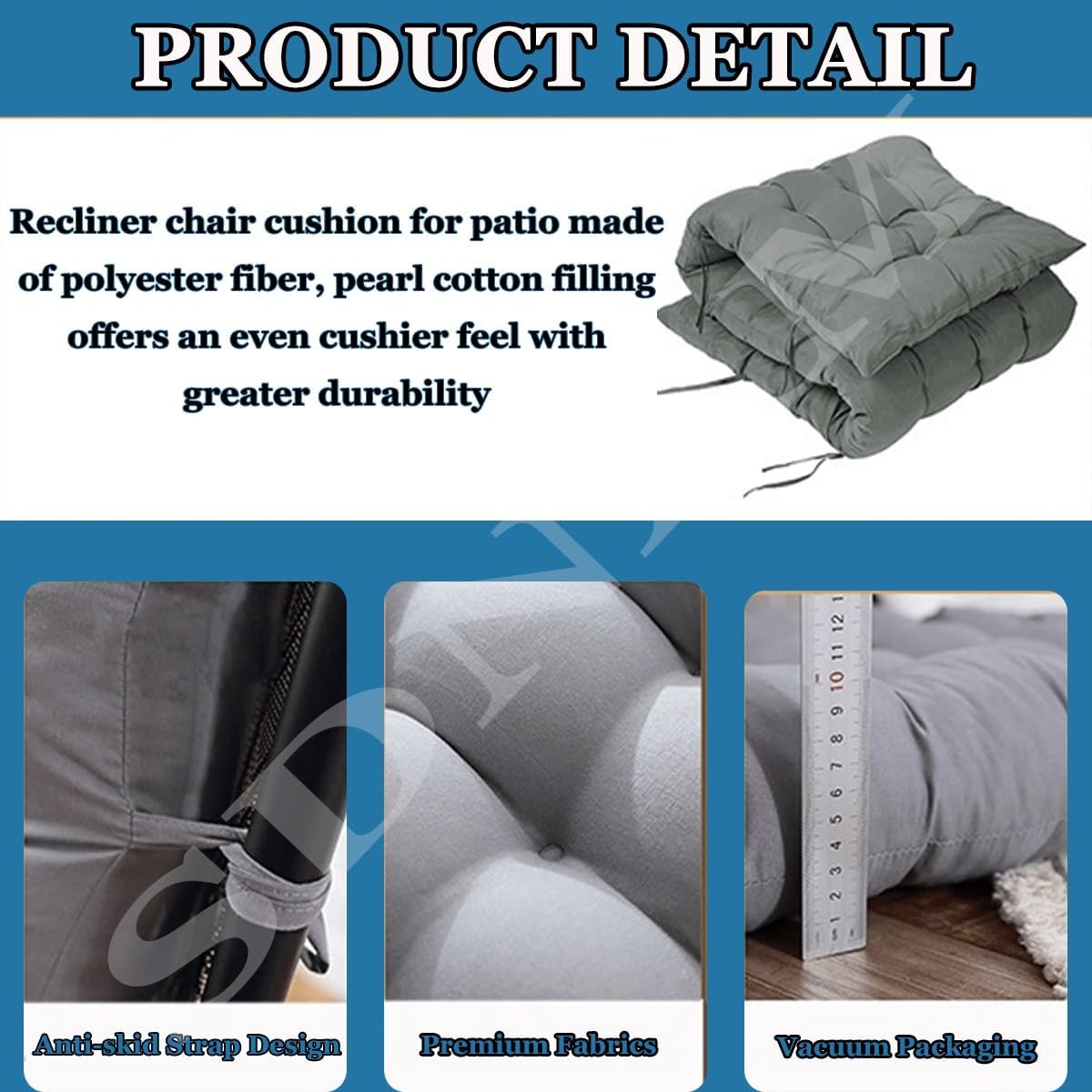 🪑 Outdoor Bench Cushion 🏡 | Recliner Seat Pad Comfort ✨ | Patio Furniture Upgrade 🌿