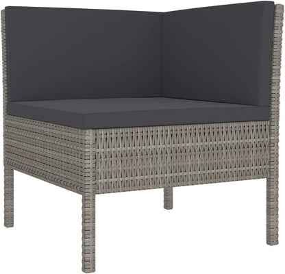 🌿 Outdoor Patio Furniture Set – Cushioned Rattan Sofa Lounge 🪑✨