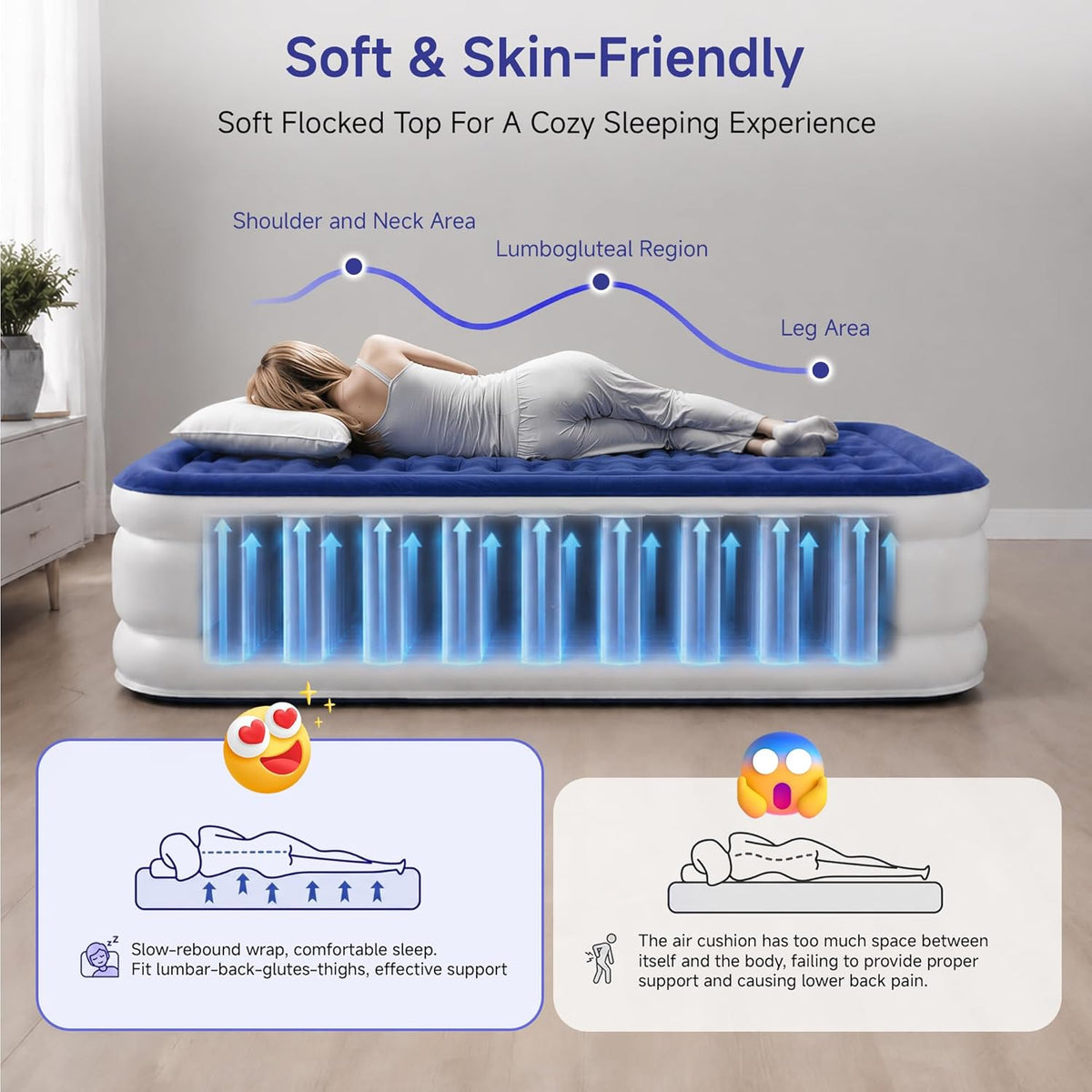 ⛺ Self-Inflating Camping Mattress 🛏️ | Portable Sleeping Pad ✨ | Outdoor Comfort Essential 🌙