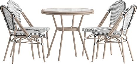 Modern Outdoor Dining Chairs 🏡 Patio Rattan Armchair Set