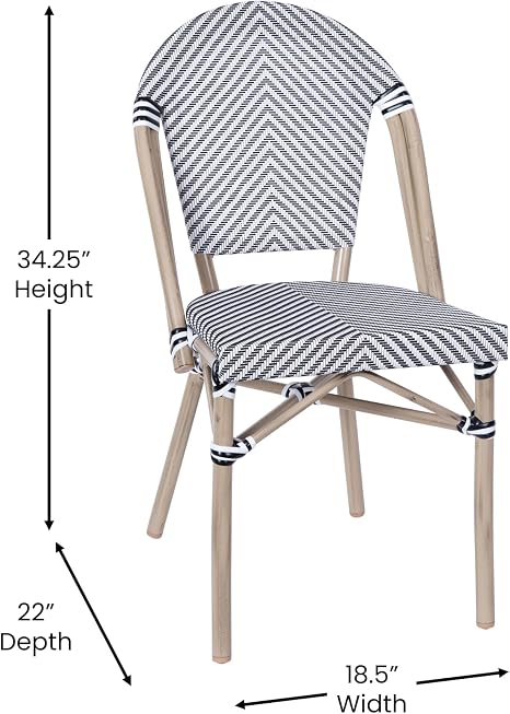 Modern Outdoor Dining Chairs 🏡 Patio Rattan Armchair Set