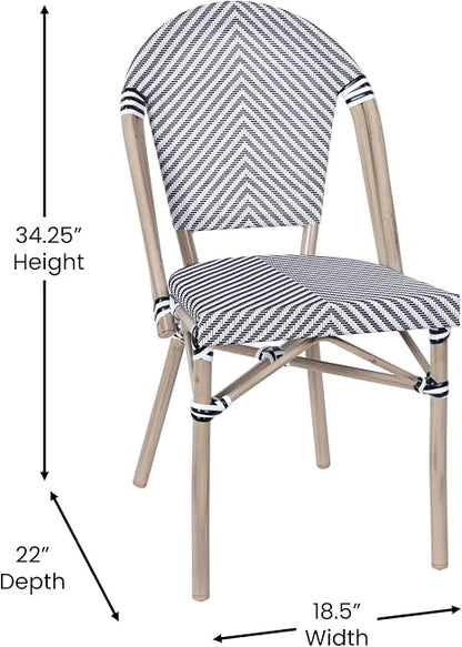 Modern Outdoor Dining Chairs 🏡 Patio Rattan Armchair Set