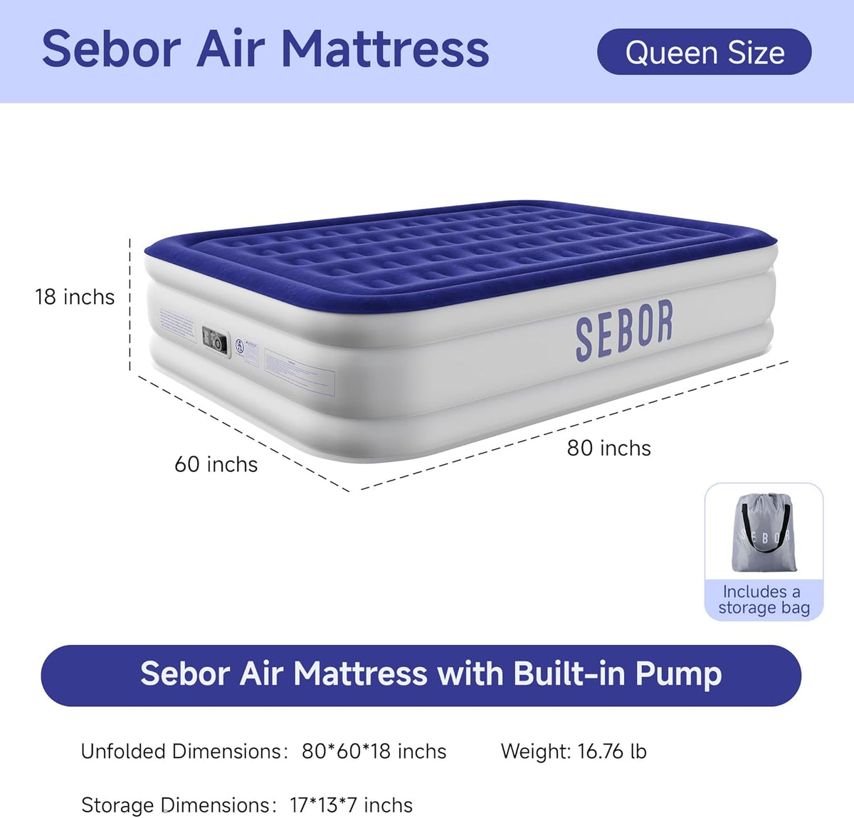⛺ Self-Inflating Camping Mattress 🛏️ | Portable Sleeping Pad ✨ | Outdoor Comfort Essential 🌙