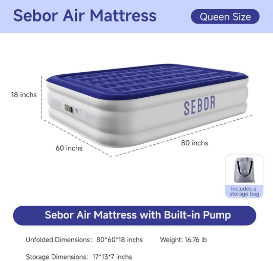 ⛺ Self-Inflating Camping Mattress 🛏️ | Portable Sleeping Pad ✨ | Outdoor Comfort Essential 🌙