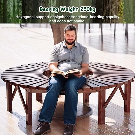 Semi-Circle Outdoor Bench 🏡 Patio Garden Seating Set | Curved Backyard Lounge Sofa 🌿 | Modern Conversation Bench