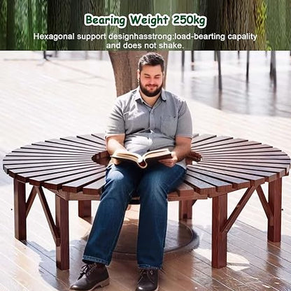 Semi-Circle Outdoor Bench 🏡 Patio Garden Seating Set | Curved Backyard Lounge Sofa 🌿 | Modern Conversation Bench