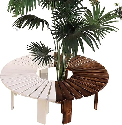 Semi-Circle Outdoor Bench 🏡 Patio Garden Seating Set | Curved Backyard Lounge Sofa 🌿 | Modern Conversation Bench