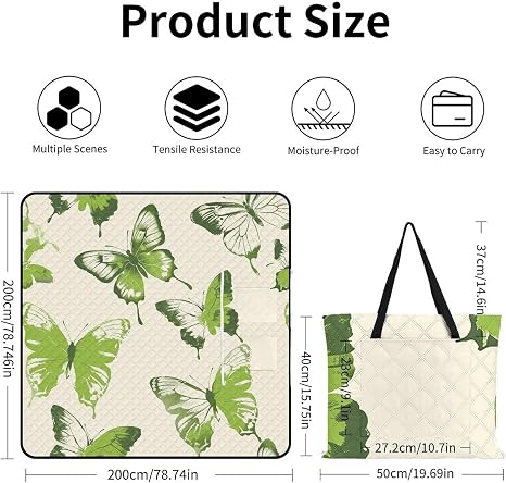🧺 Waterproof Picnic Blanket 🌿 | Foldable Outdoor Mat ✨ | Beach & Camping Essential ☀️