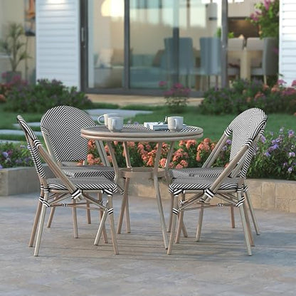 Modern Outdoor Dining Chairs 🏡 Patio Rattan Armchair Set