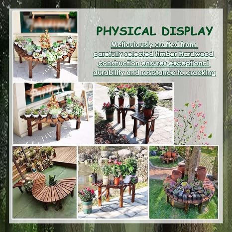 Semi-Circle Outdoor Bench 🏡 Patio Garden Seating Set | Curved Backyard Lounge Sofa 🌿 | Modern Conversation Bench