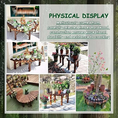 Semi-Circle Outdoor Bench 🏡 Patio Garden Seating Set | Curved Backyard Lounge Sofa 🌿 | Modern Conversation Bench