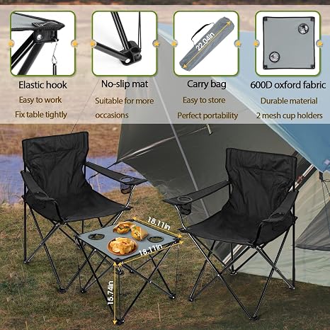 🏕️ Folding Camping Table 🪵 | Portable Outdoor Mini Desk ✨ | Lightweight Travel Essential 🎒