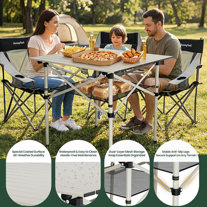 🏕️ Folding Camping Table 🌿 | Lightweight Outdoor Aluminum Desk ✨ | Travel & Picnic Essential 🧺