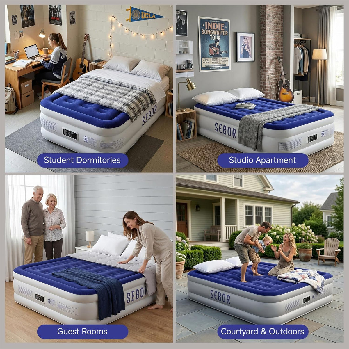 ⛺ Self-Inflating Camping Mattress 🛏️ | Portable Sleeping Pad ✨ | Outdoor Comfort Essential 🌙