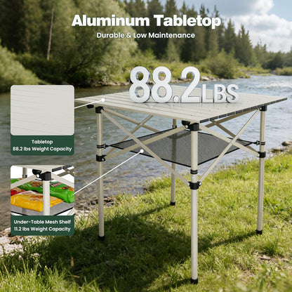 🏕️ Folding Camping Table 🌿 | Lightweight Outdoor Aluminum Desk ✨ | Travel & Picnic Essential 🧺