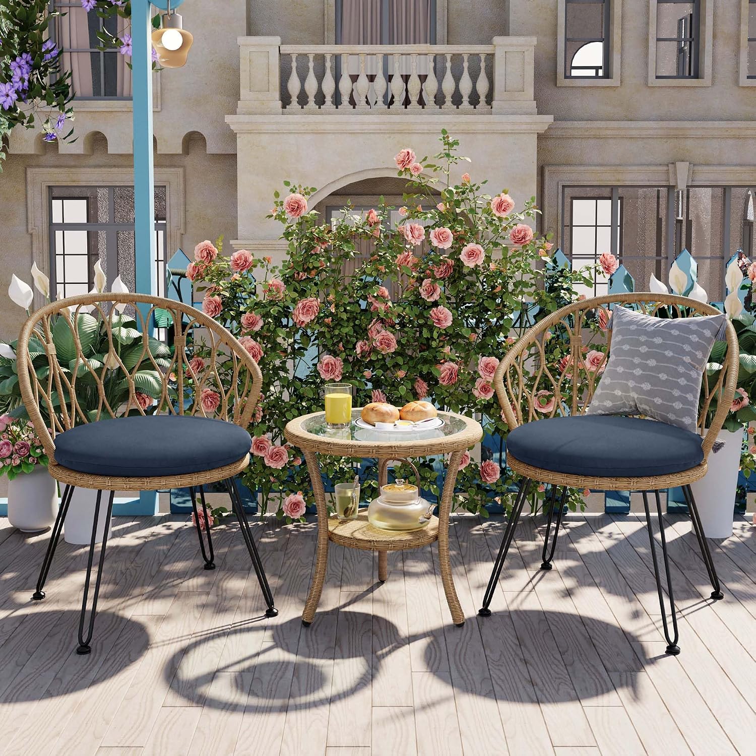 🌿 Outdoor Leisure Furniture Set 🛋️ | All-Weather Patio Seating ✨ | Garden Relax Lounge ☀️