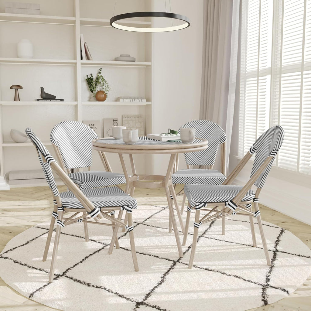 Modern Outdoor Dining Chairs 🏡 Patio Rattan Armchair Set