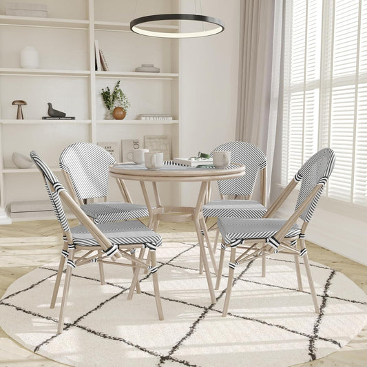 Modern Outdoor Dining Chairs 🏡 Patio Rattan Armchair Set